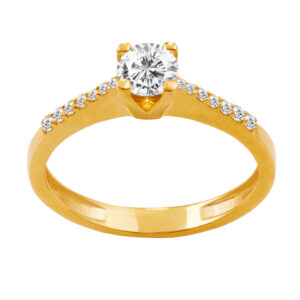 GOLD SOLITAIRE RING