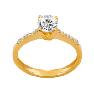 GOLD SOLITAIRE RING