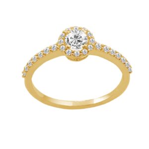HALO SOLITAIRE RING