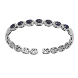 DIAMOND BRACELET WITH SAPPHIRE